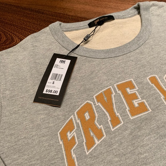 NWT FRYE Crewneck Logo Sweatshirt - Picture 4 of 7